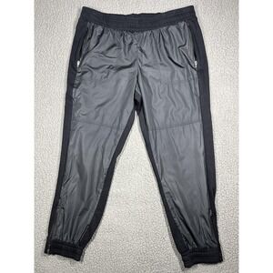 Fabletics Pants Mens 2XL Black Gray Zip Pockets Ankle Zips Joggers Athletic